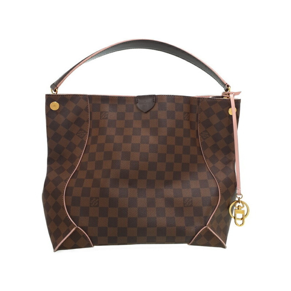 Louis Vuitton Damier Ebene Brown Kaisa Hobo Semi Shoulder Bag
